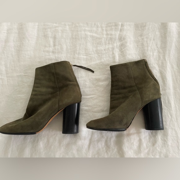 Isabel marant garett olive green suede ankle boot  size 38 - Picture 7 of 7